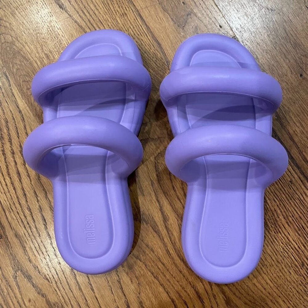 Melissa Shoes Free Bloom Slides Lilac